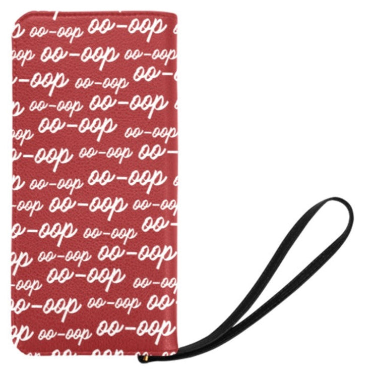 Red OO-OOP Zip Clutch (Wallet)