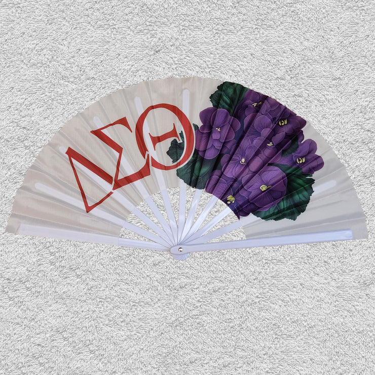 25" White Delta Sigma Theta Clacking Fan