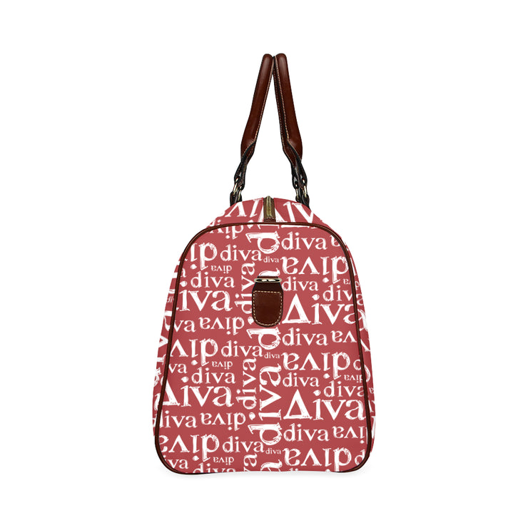 Red Diva Waterproof Small Duffel Bag