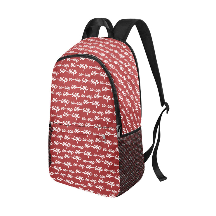 Red OO-OOP Laptop Backpack