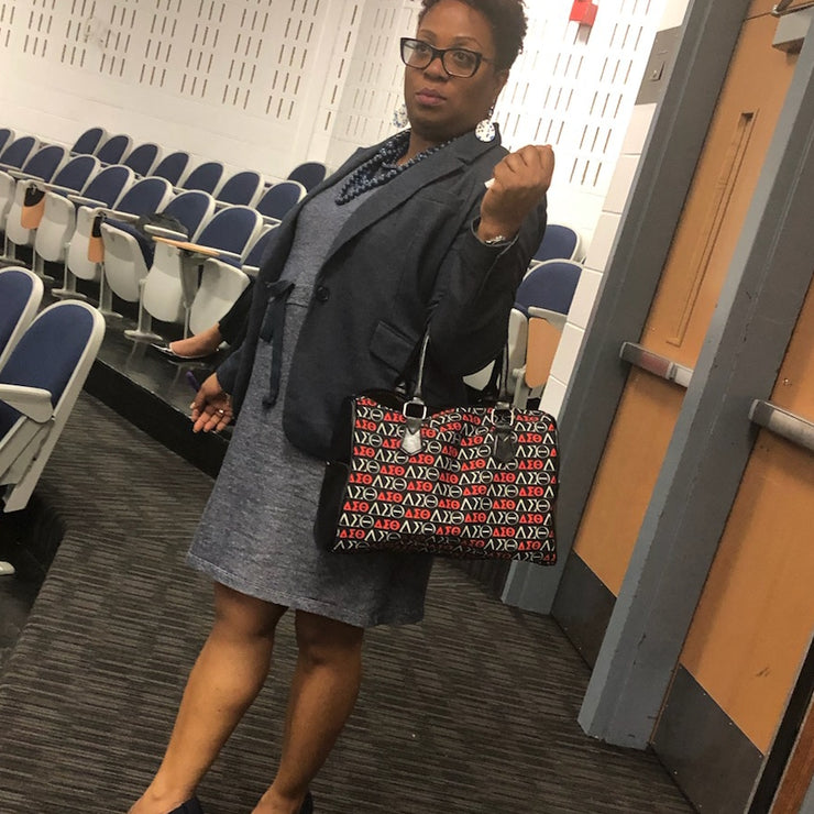Black DST Boston Handbag