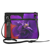 Violet Clutch Bag with Strap