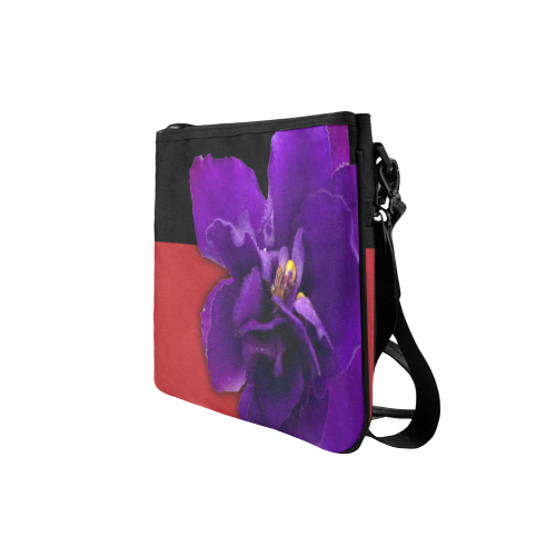 Violet Clutch Bag with Strap