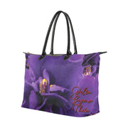 Violet Cluster Hobo Tote