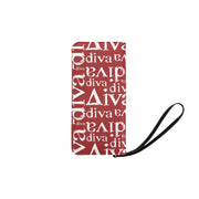 Red Diva Zip Clutch