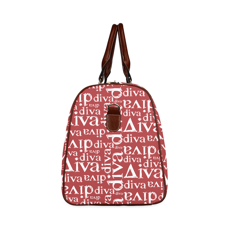 Red Diva Waterproof Small Duffel Bag