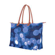 Blue Bokeh Hobo Tote