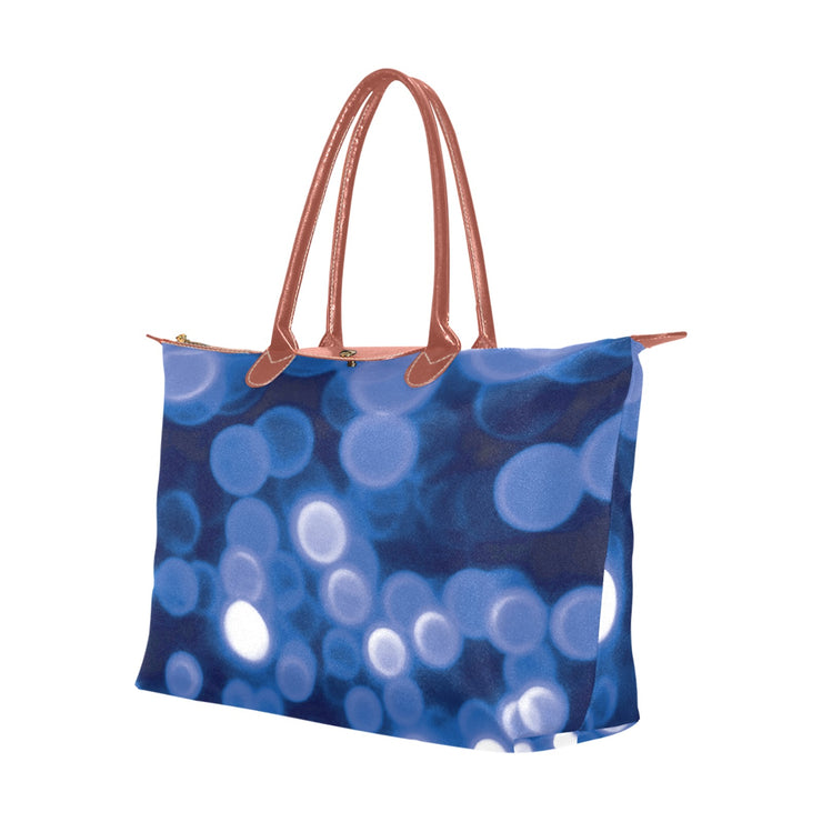 Blue Bokeh Hobo Tote