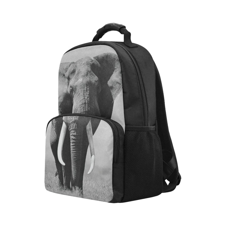 Black and White Elephant Backpack