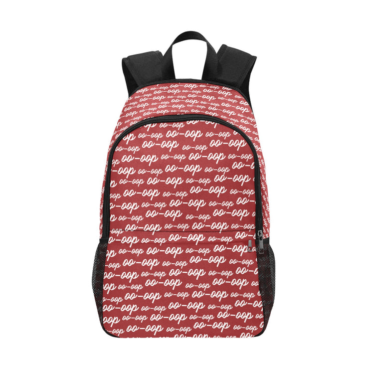 Red OO-OOP Laptop Backpack