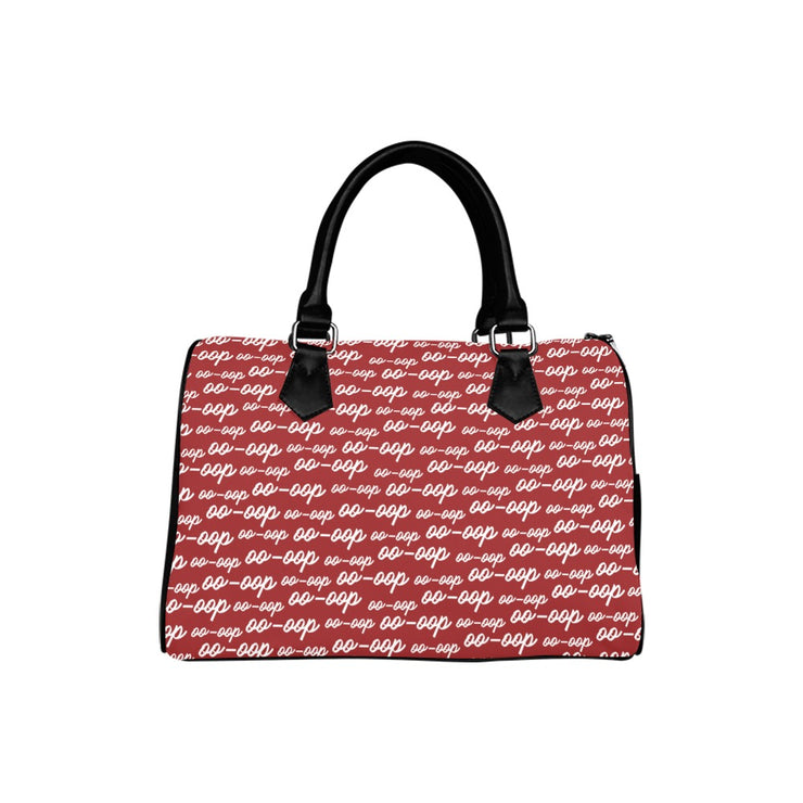 Red OO-OOP Boston Handbag