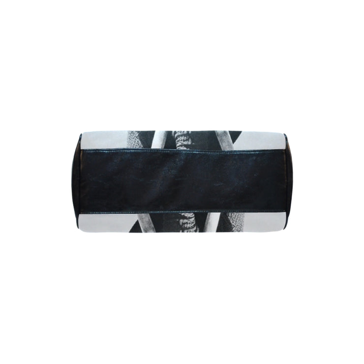 Black and White Elephant Boston Bag