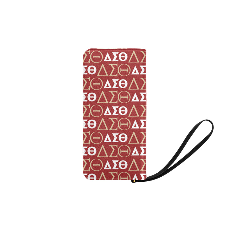 Red DST Zip Clutch