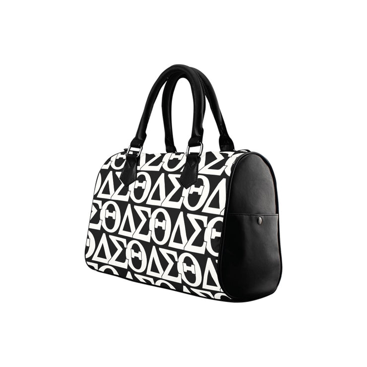 White DST Boston Handbag