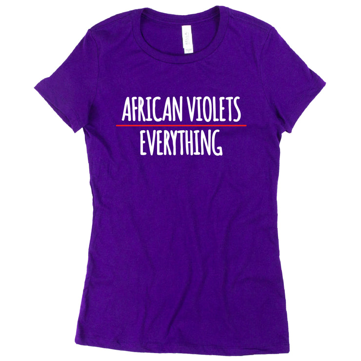 Short Sleeve African Violets Over Everything Tee