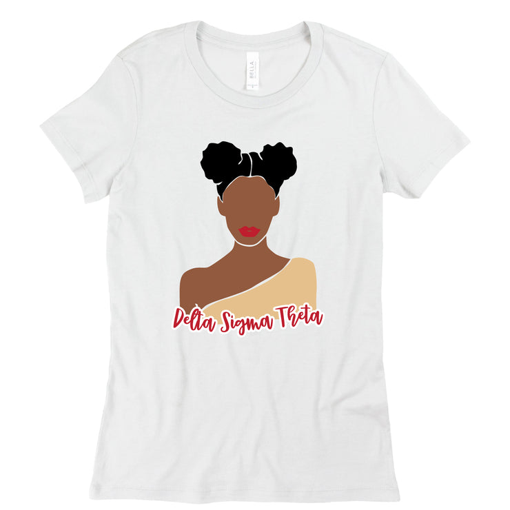 Short Sleeve Abstract Afro Puffs Soror Tee