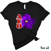 Short Sleeve Symbols w African Violet Tee