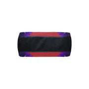 Color Block Violet Boston Bag