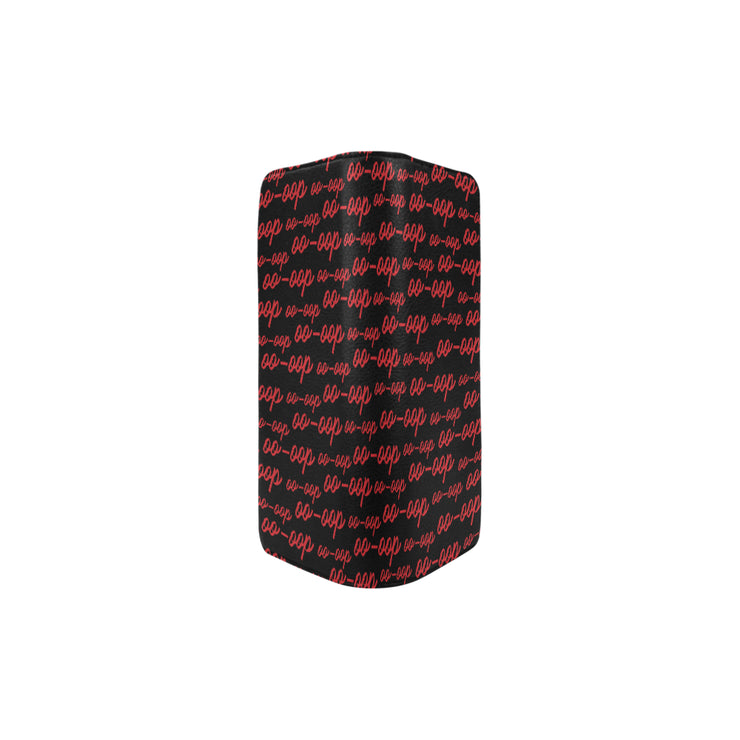 Black Oop Zip Clutch
