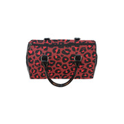 Red Leopard DST Boston Handbag
