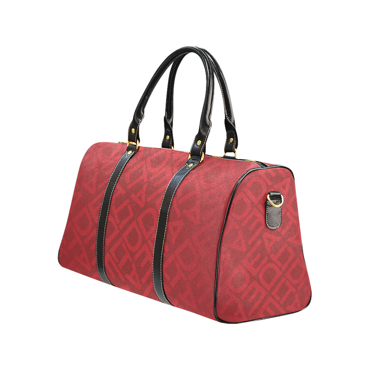 Square Delta Tonal Red Duffel Bag