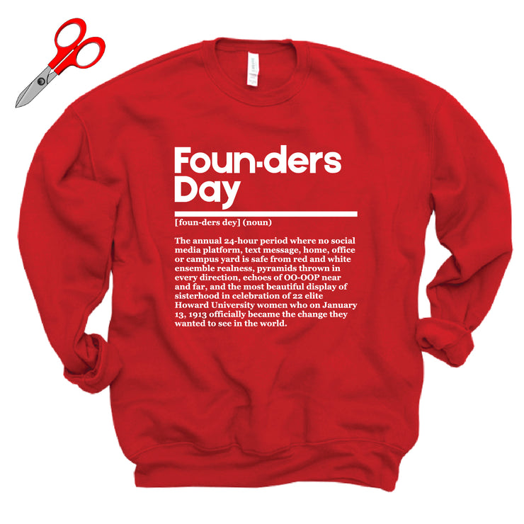 Founders Day Definition Fleece OVERSIZED Sweatshirt