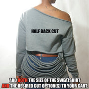 Customizable Blue and White Initiation Chapter Fleece OVERSIZED Sweatshirt