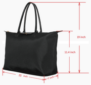 Pink and Green Patch Stripe Hobo Tote