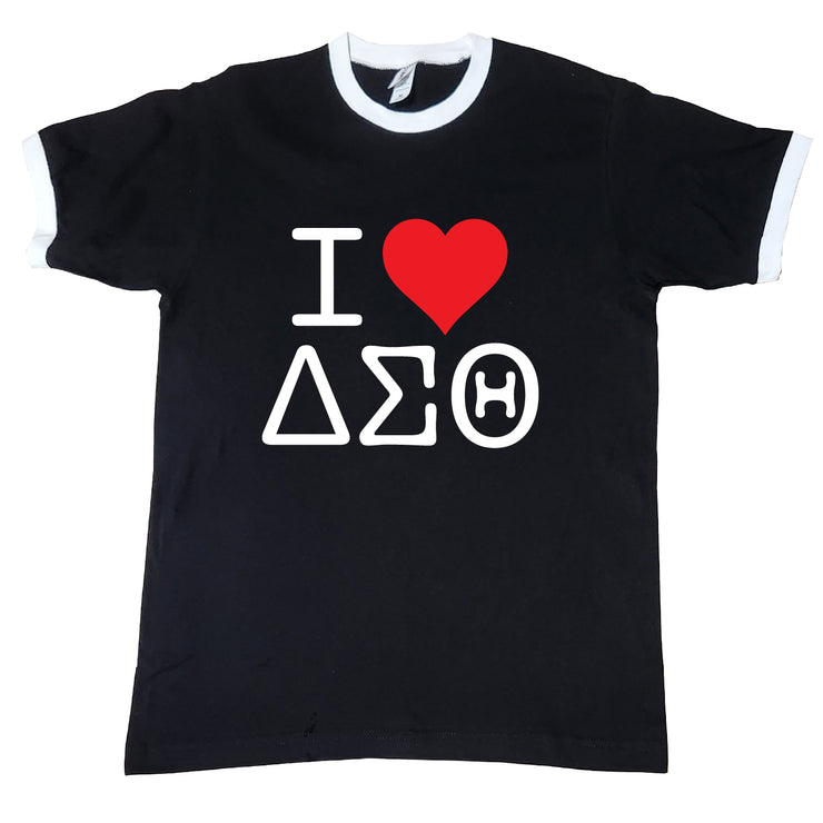 Short Sleeve I Heart DST Ringer TShirt