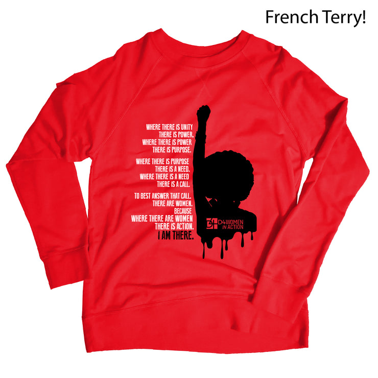 Custom I am There D4WiA Fundraiser French Terry Sweatshirt  FTS