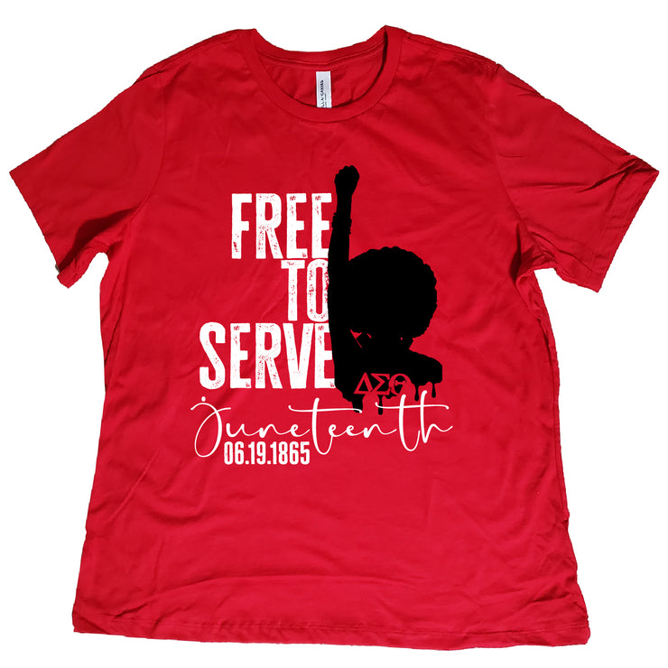 Short Sleeve J19 Free to Serve DST Juneteenth Tee