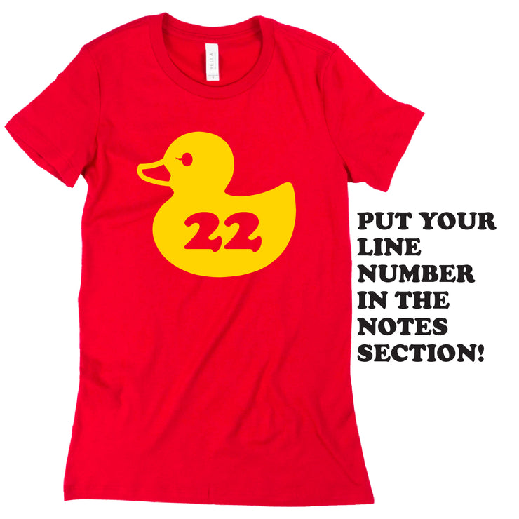 Short Sleeve Customizable Old School Duck Tee