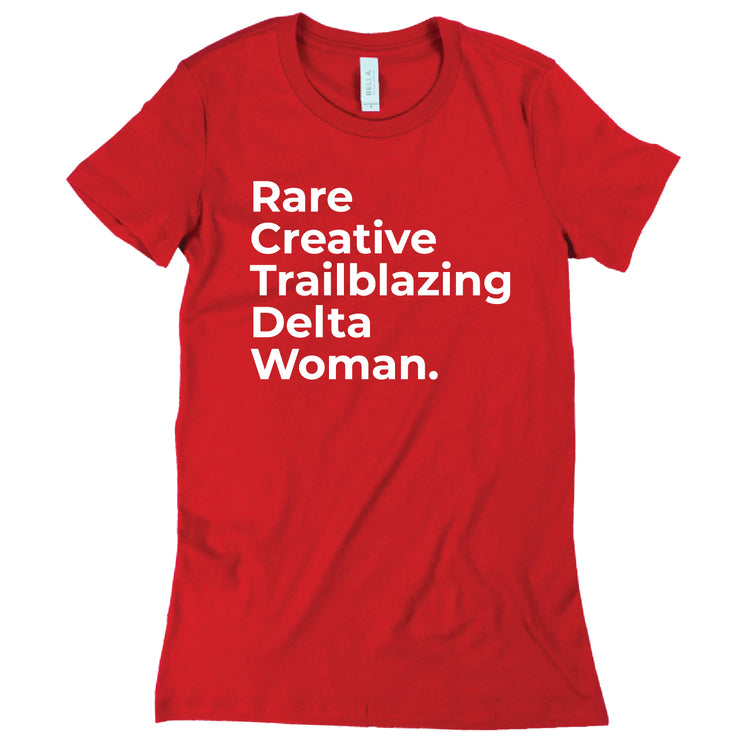 Short Sleeve Rare Creative Delta Woman Tee