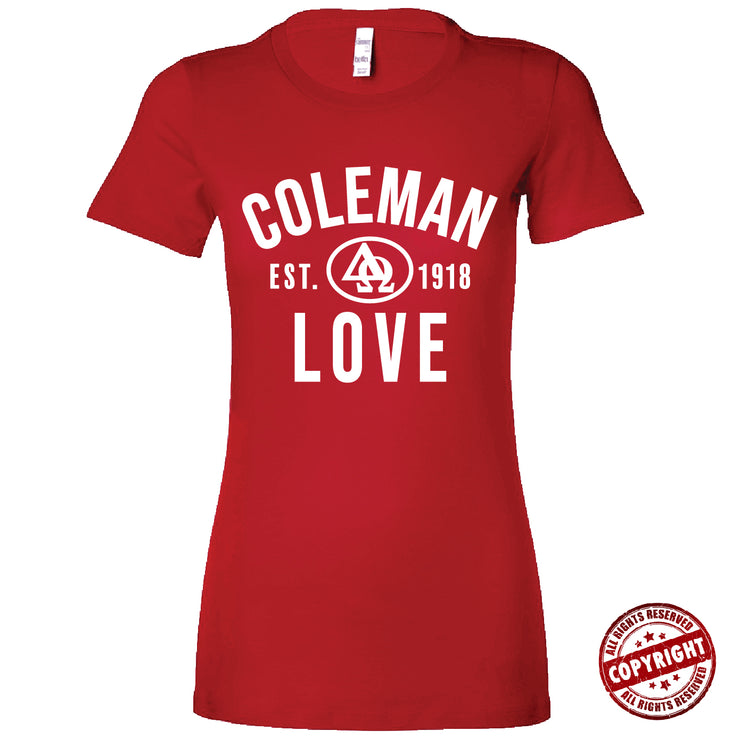 Short Sleeve Ladies Coleman Love Tee