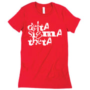 Short Sleeve Red Grunge Delta Sigma Theta Tee