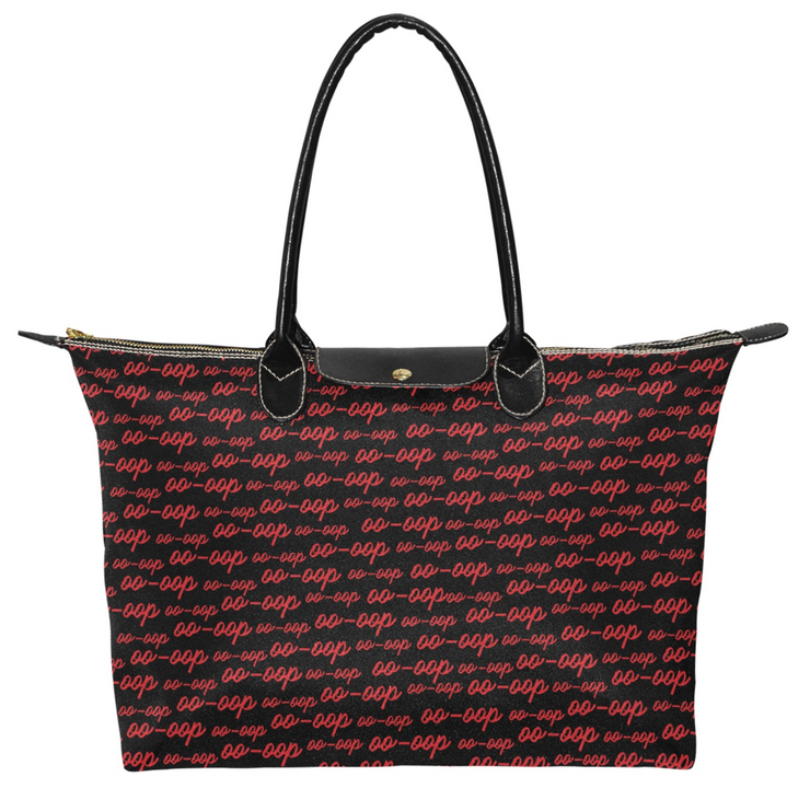 Black OOP Hobo Tote