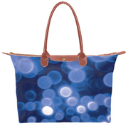 Blue Bokeh Hobo Tote