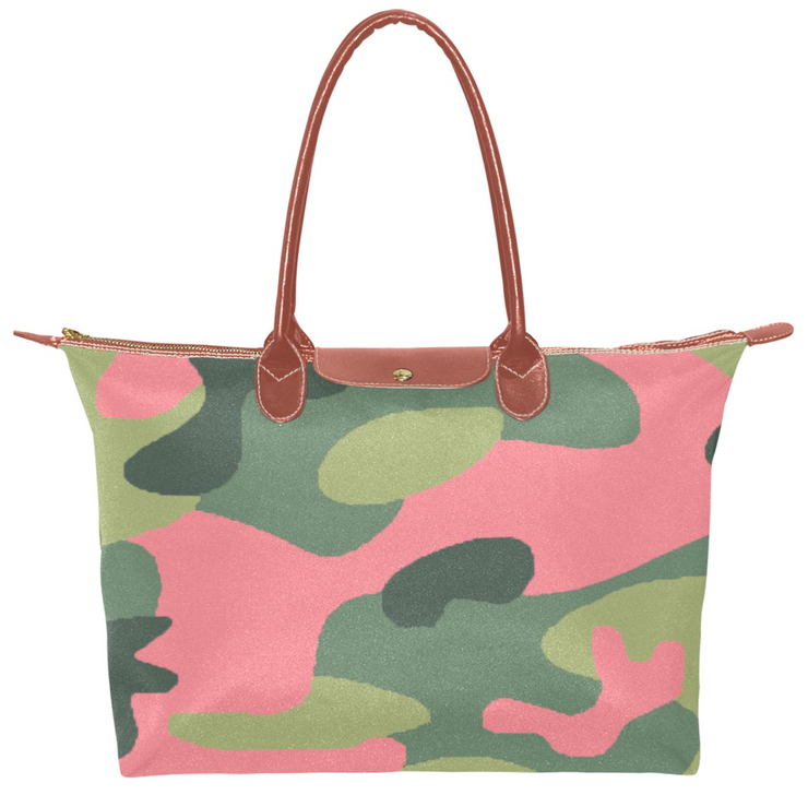Pink Camo Hobo Tote