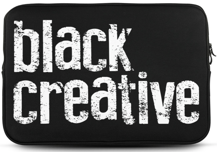 Black Creative Laptop Sleeve (17")