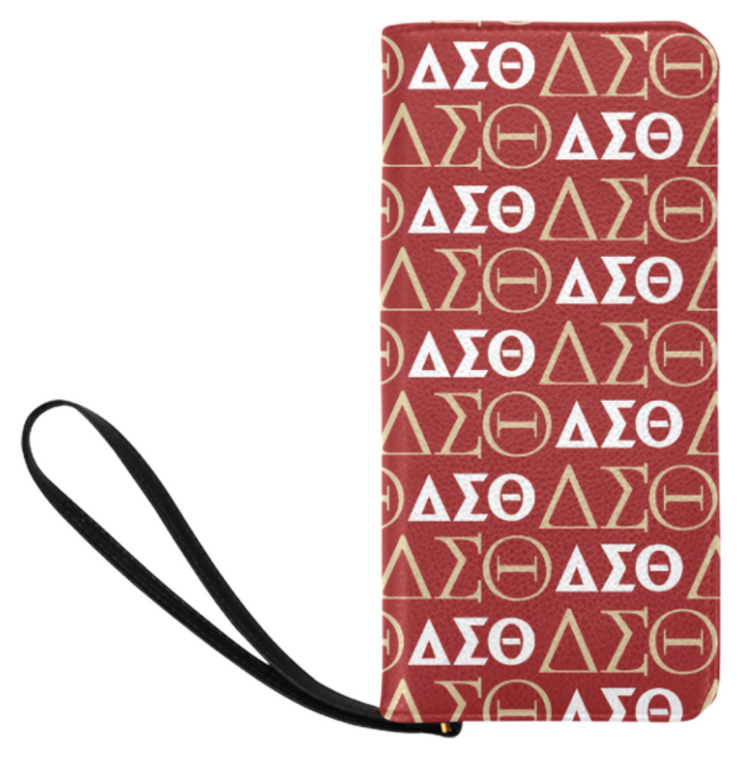 Red DST Zip Clutch