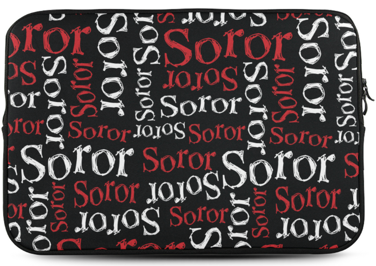 Red Soror Sleeve for Laptop (17")