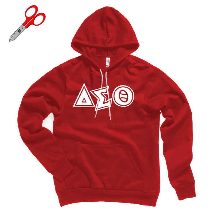 Delta Symbols Fleece Kanga Hoodie
