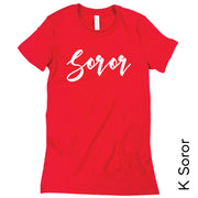 Surplus Sale Red Tees LADIES RELAXED SMALL ONLY