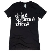 Short Sleeve White Grunge Delta Sigma Theta Tee