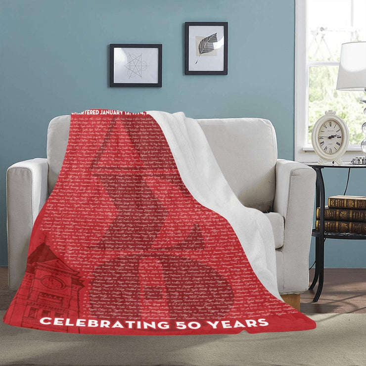 Custom Kappa Upsilon 50th Anniversary Fleece Blanket