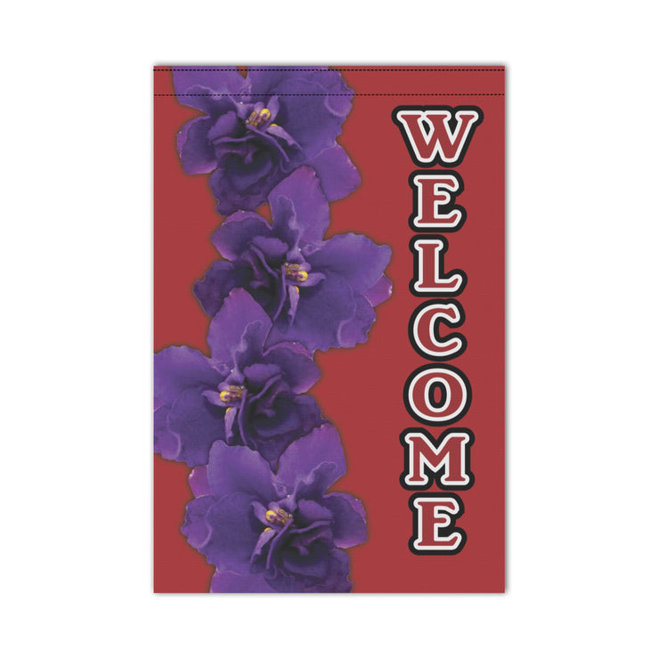 African Violet Small Garden Flag