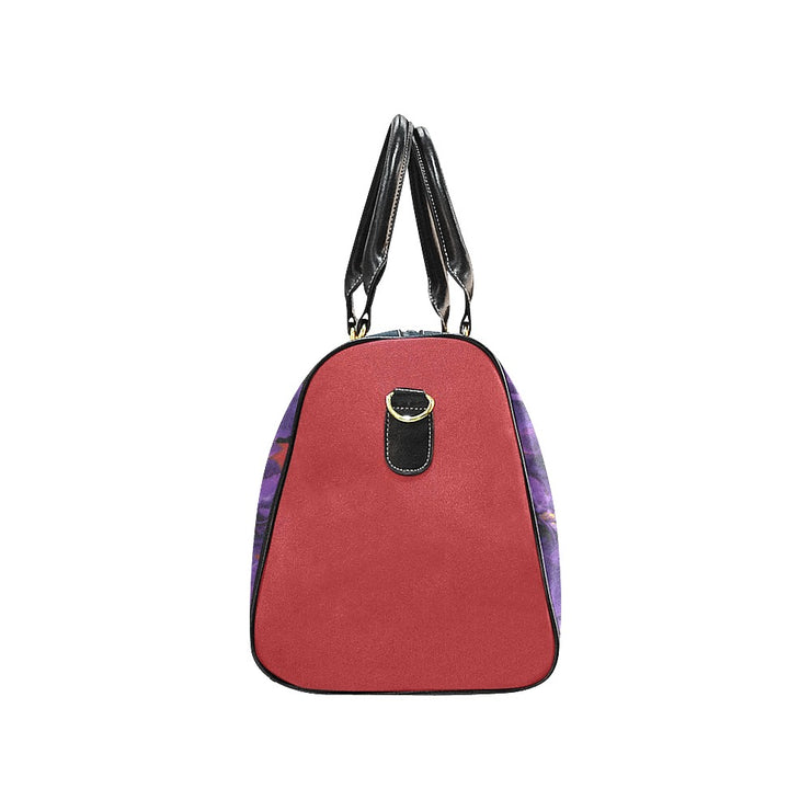 Color Block Violet Large Duffel Bag