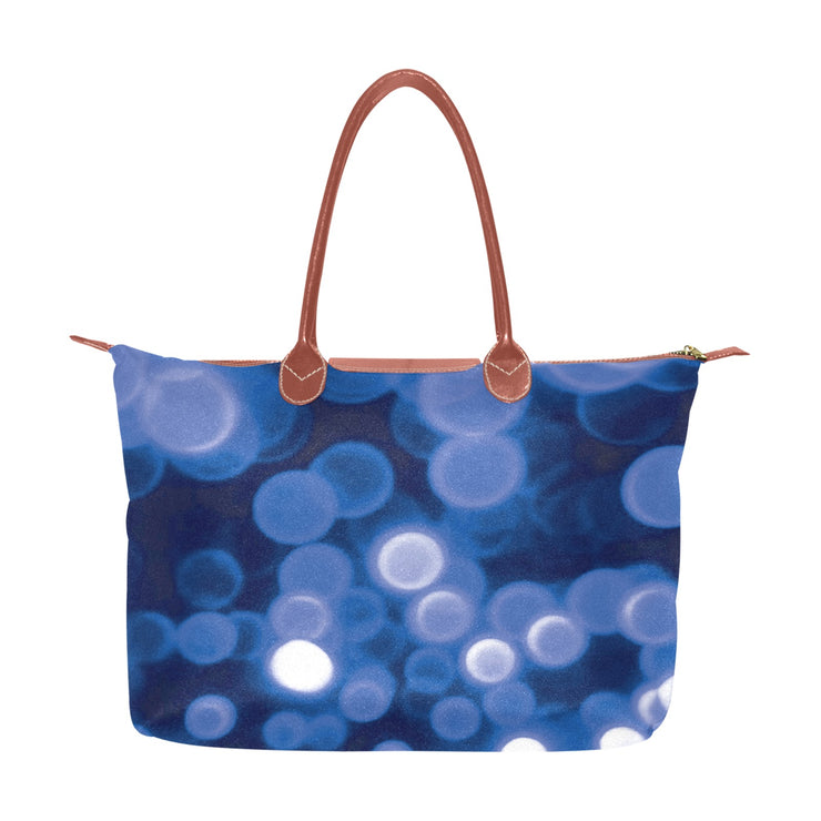 Blue Bokeh Hobo Tote
