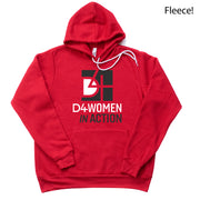 Custom D4WiA Fundraiser Logo Fleece Kanga Hoodie