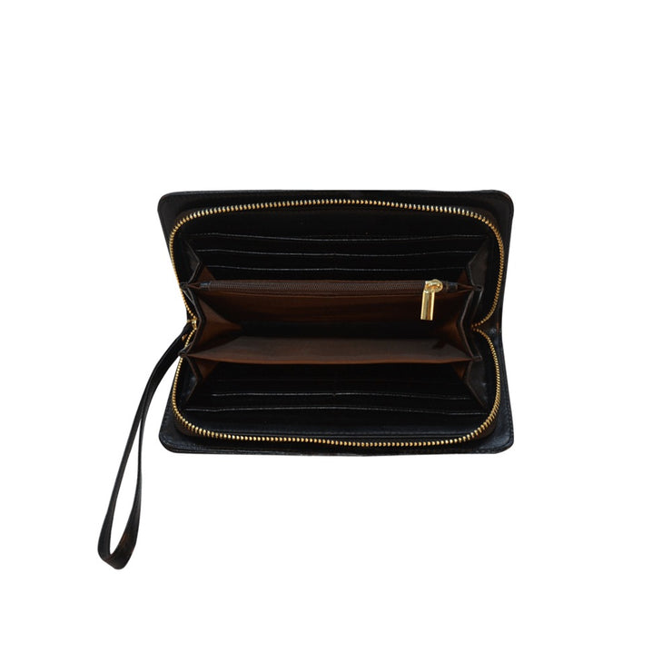 White DST Zip Clutch (Wallet)